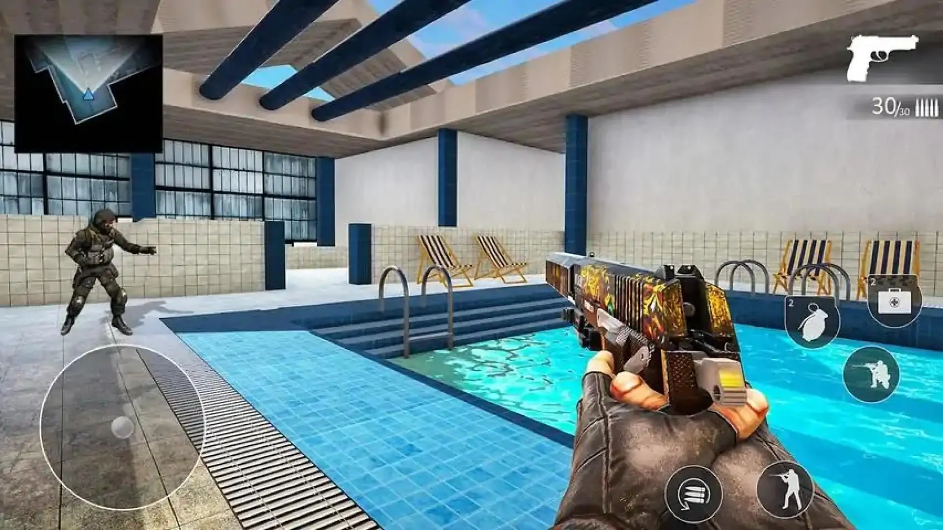 枪支射击游戏：第一人称射击游戏