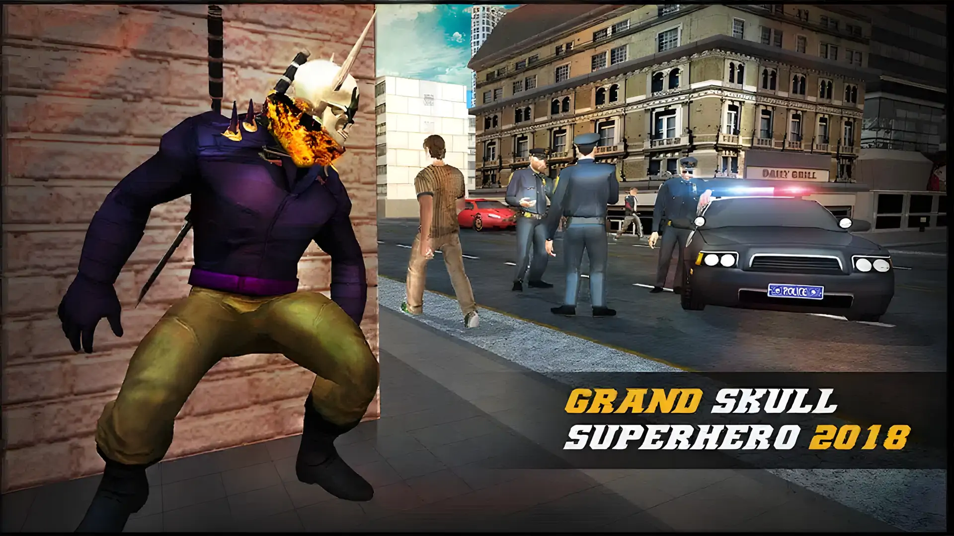GrandFireSkullSuperhero-终极战士游戏