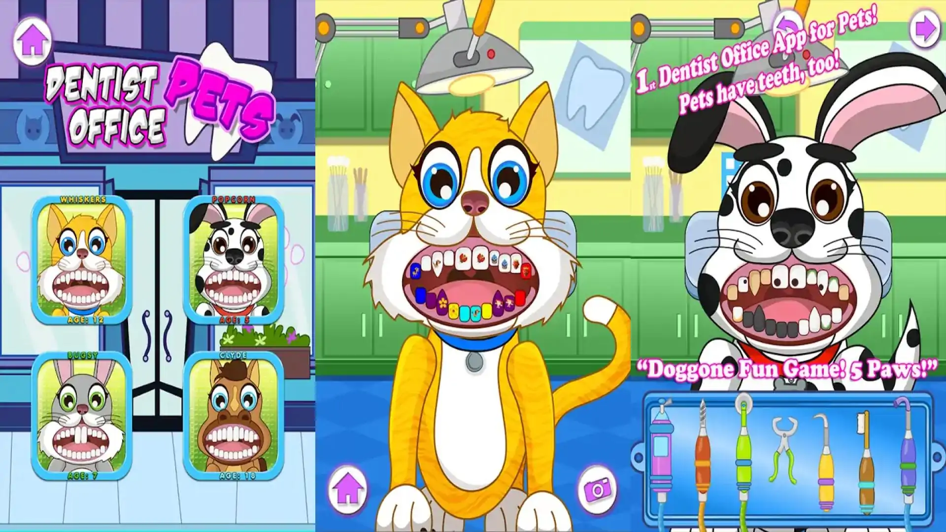 动物宠物牙医办公室-PuppyKitty宠物游戏