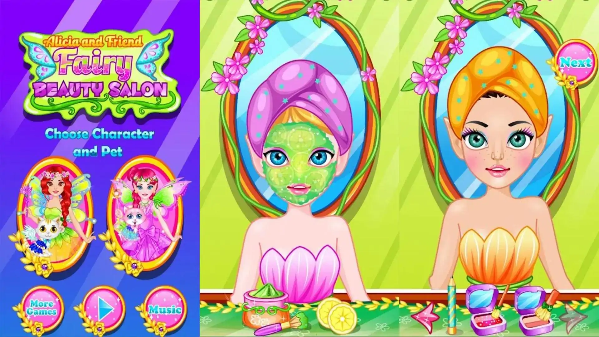 Alicia and friend Fairy Beauty Salon