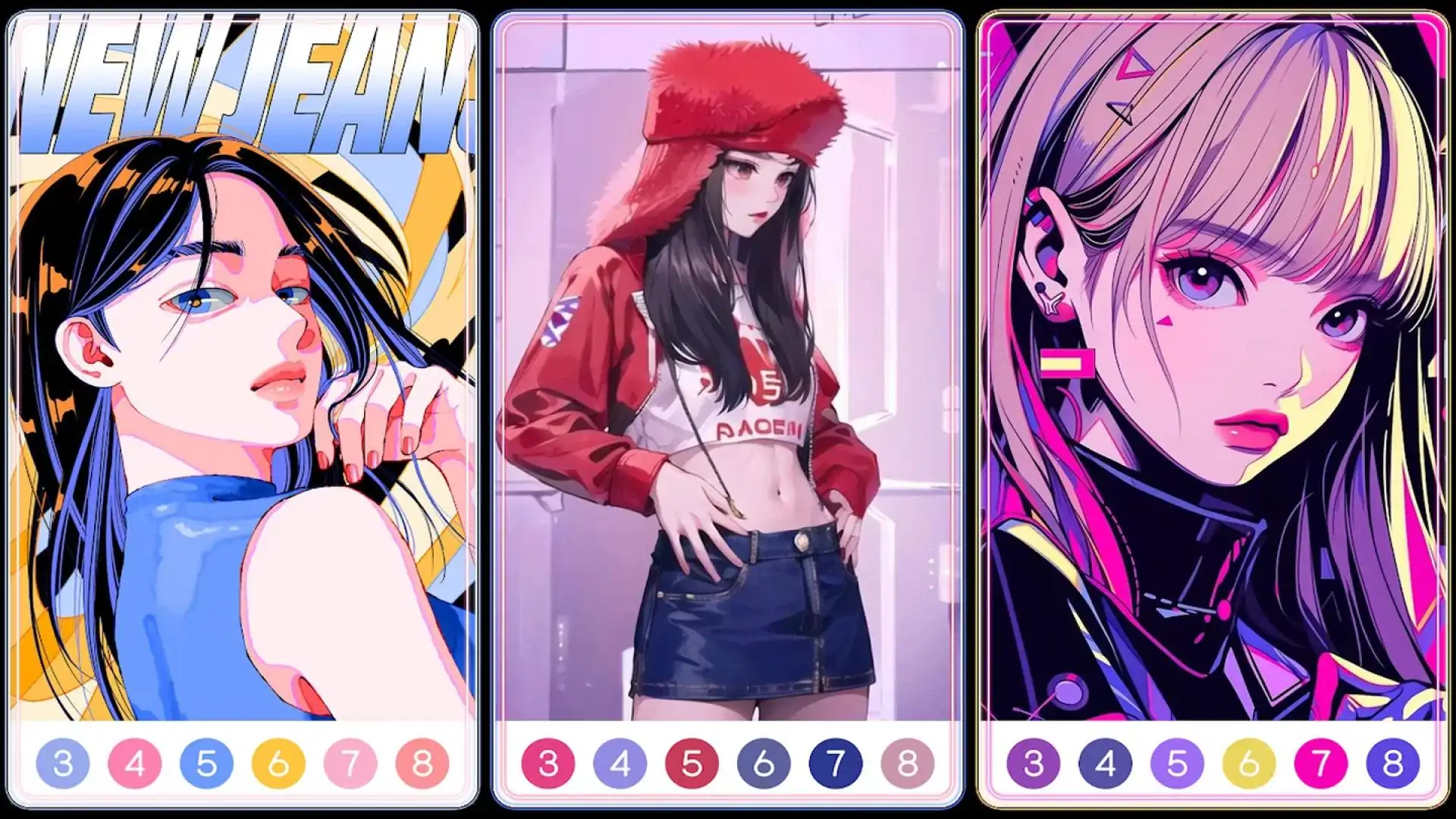 NewJeans按数字绘画