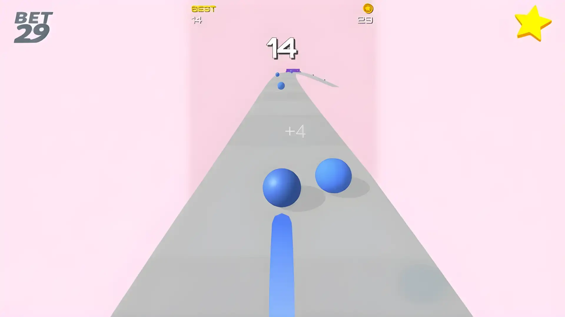 弯曲的休闲逃生球跑