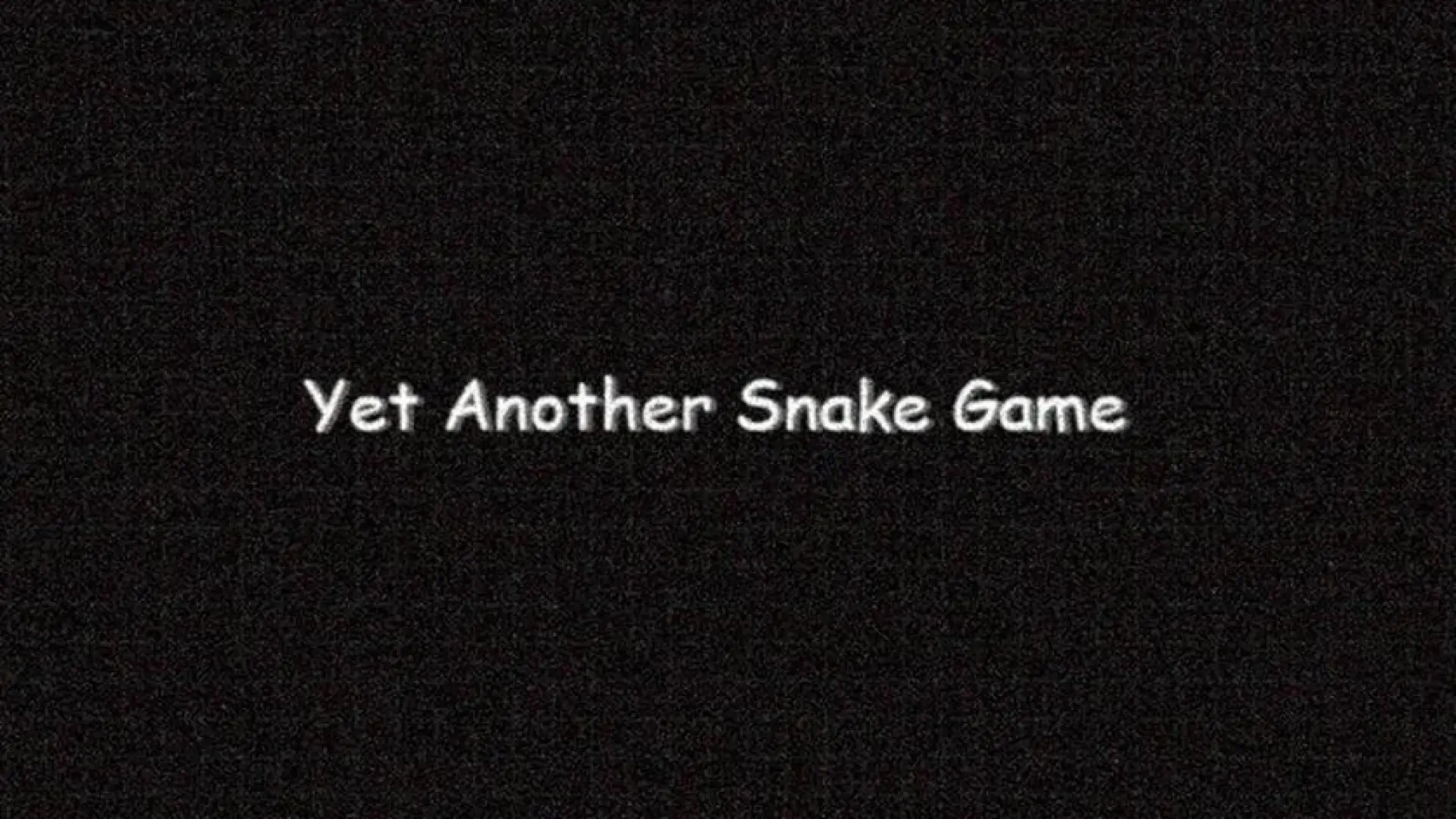 Yet Another Snake Game
