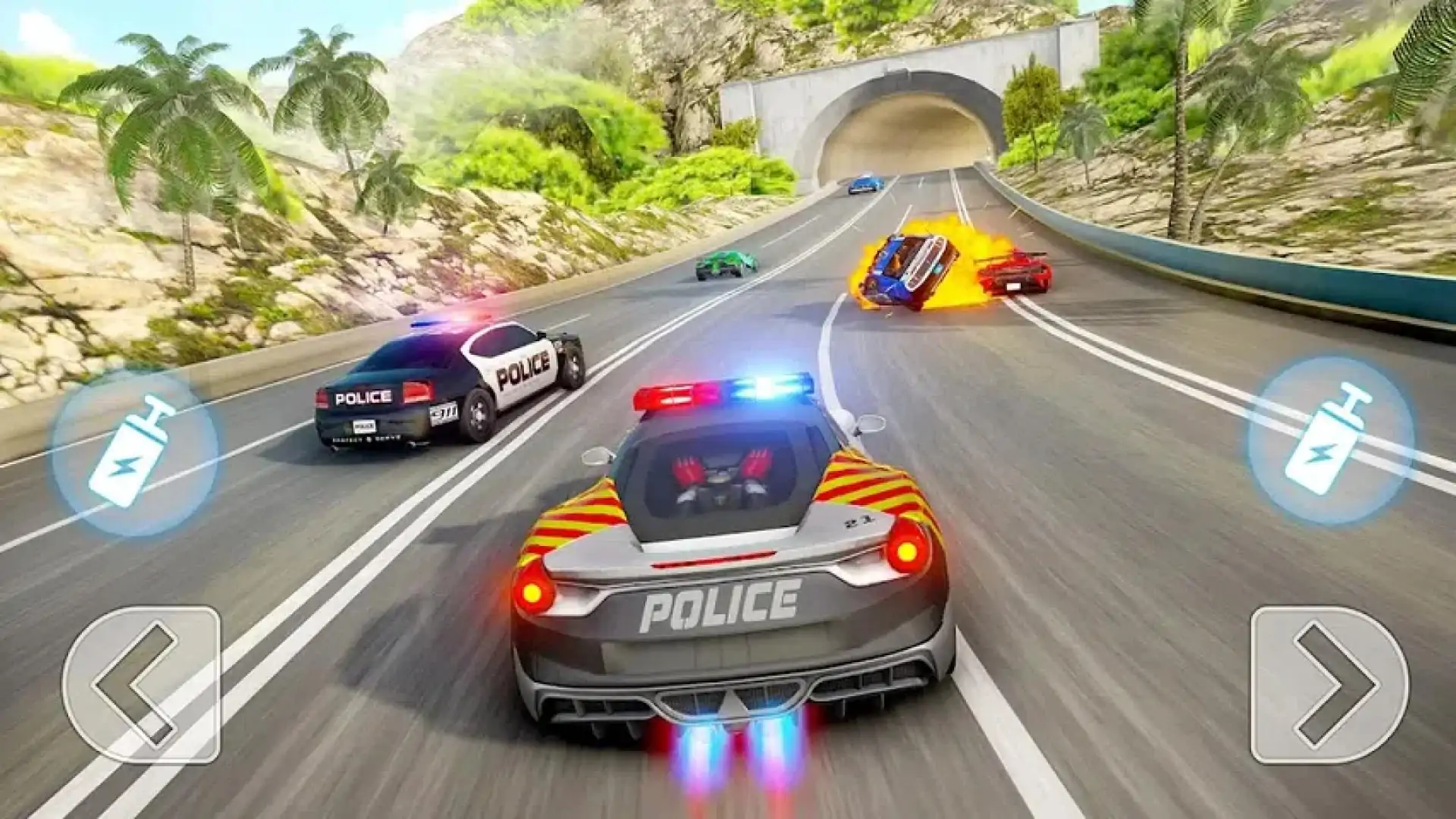 警察赛车比赛：汽车游戏