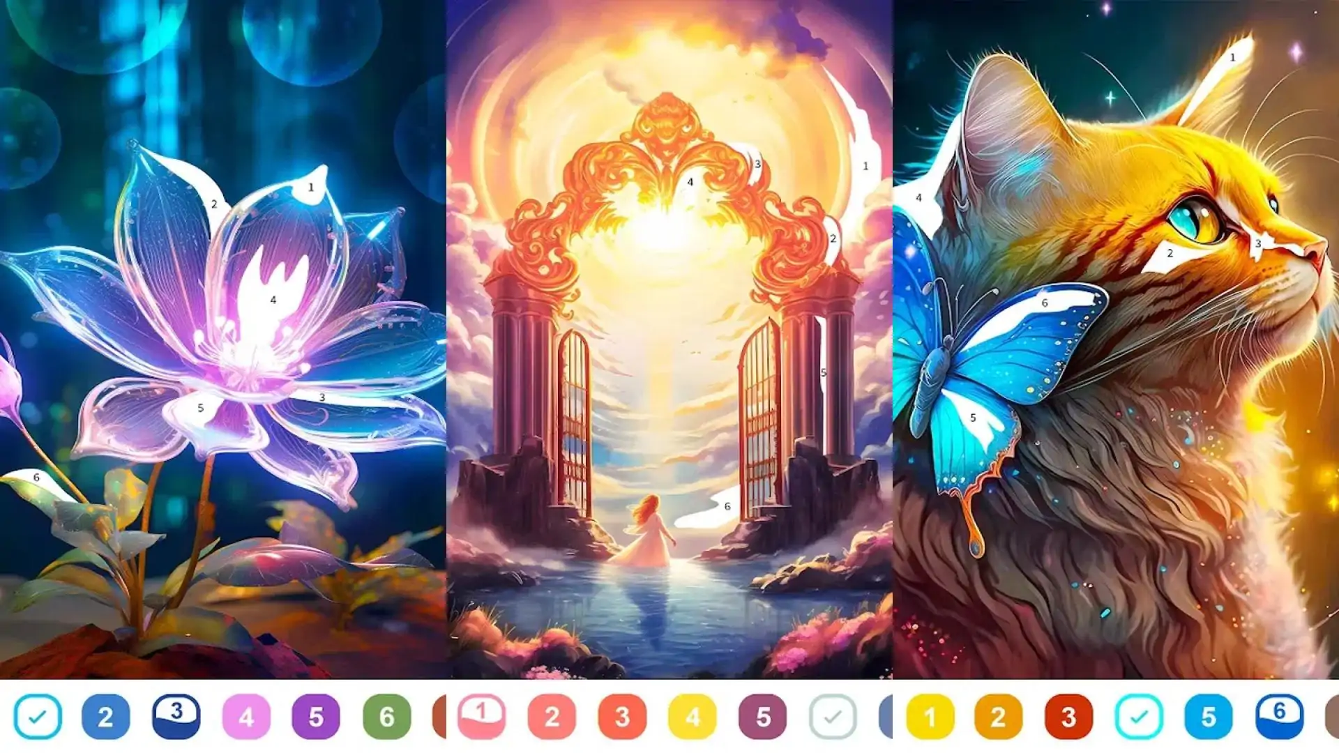 幻想色彩-按数字涂色