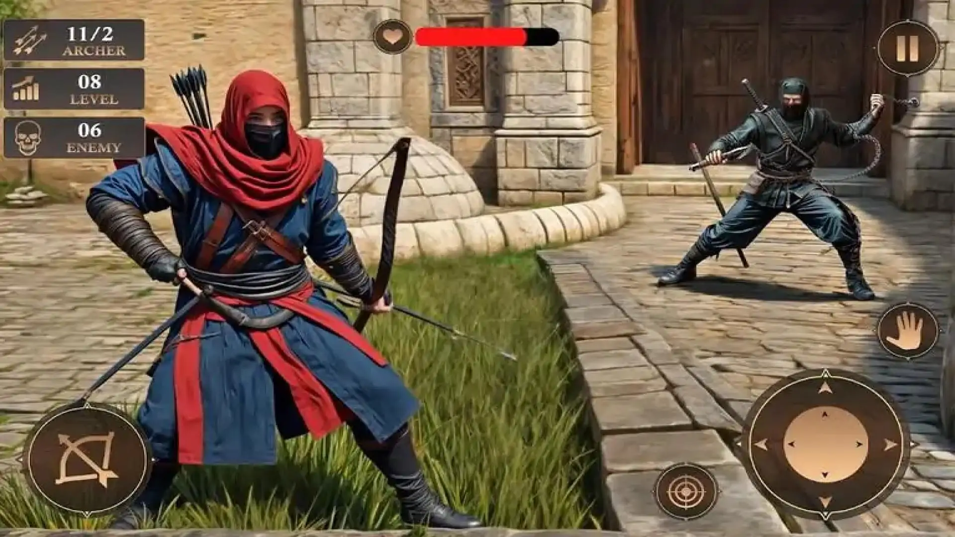 忍者武士弓箭手射击