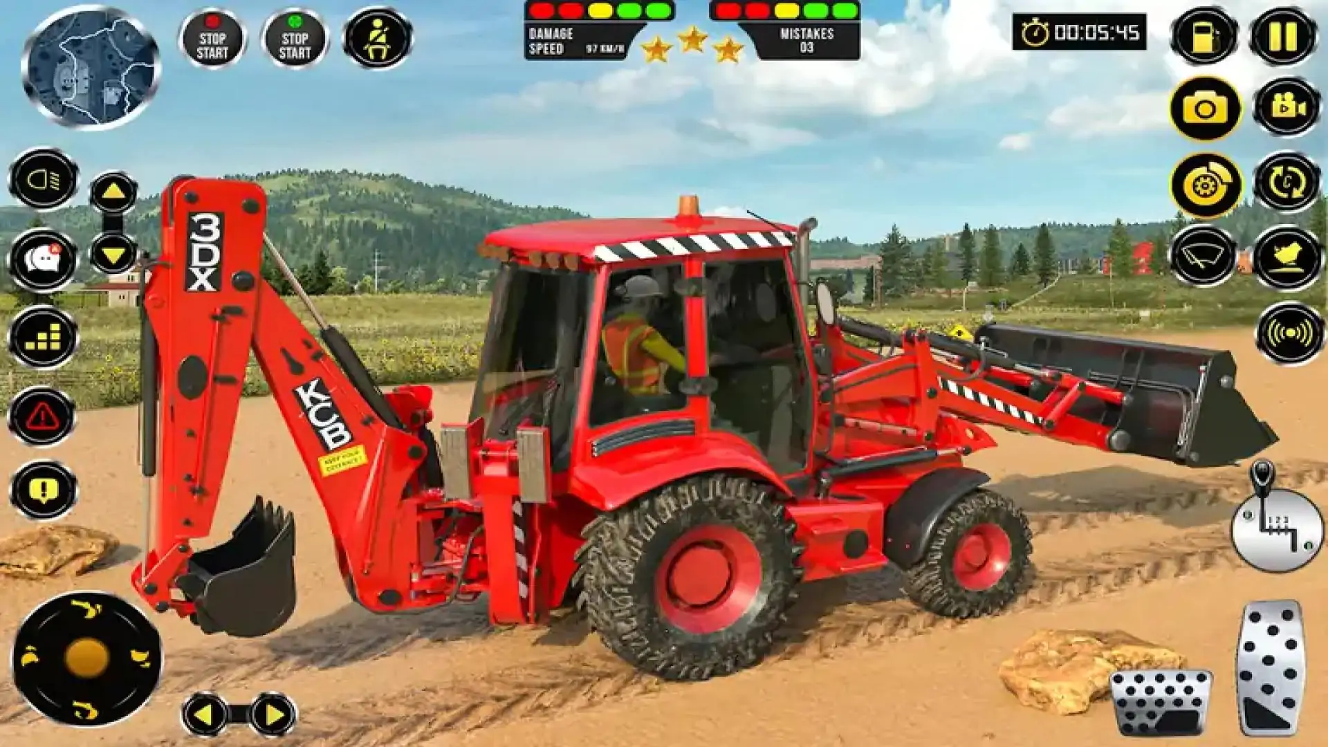 道路建设JCB游戏3D