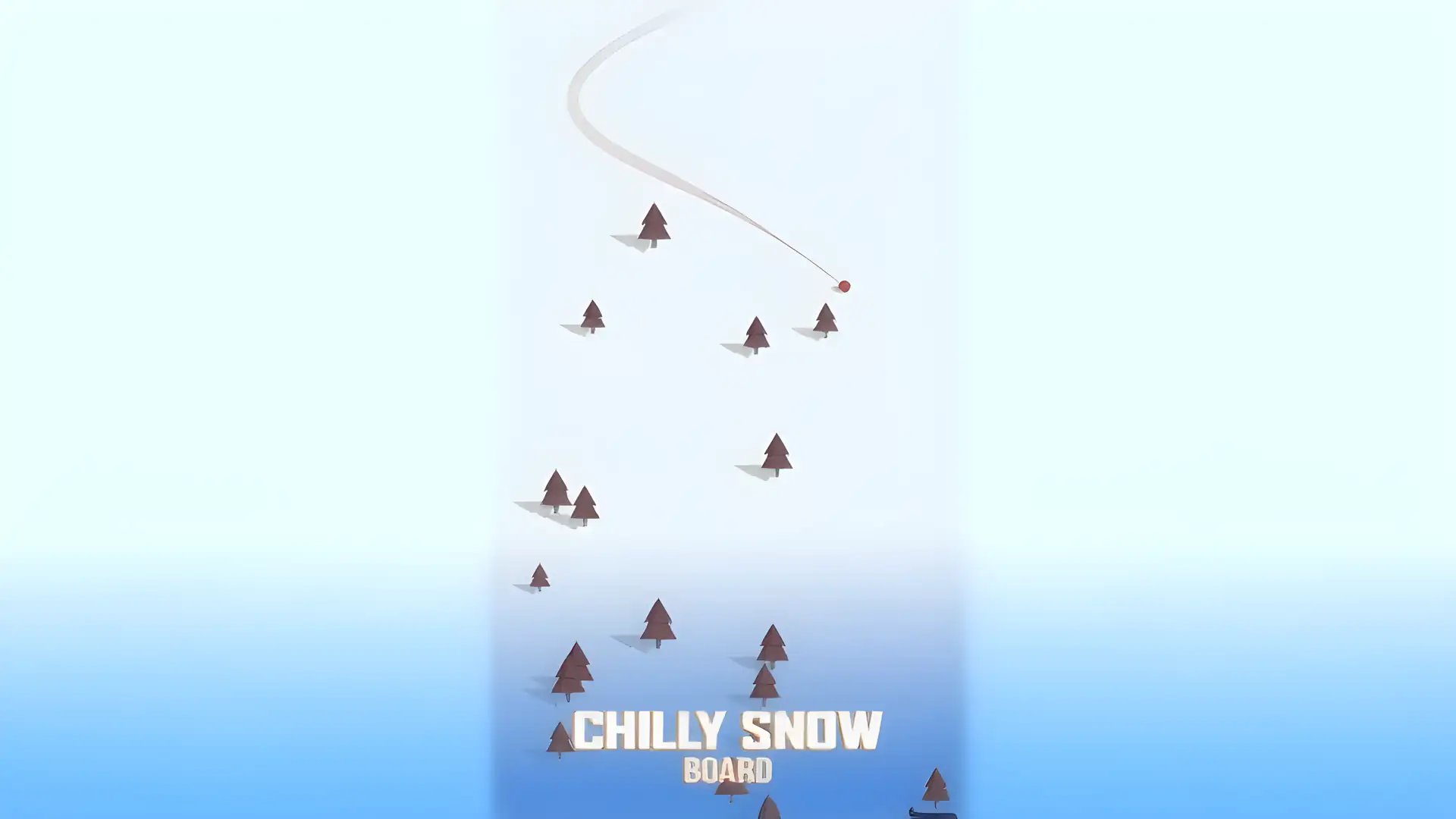 寒冷的雪板