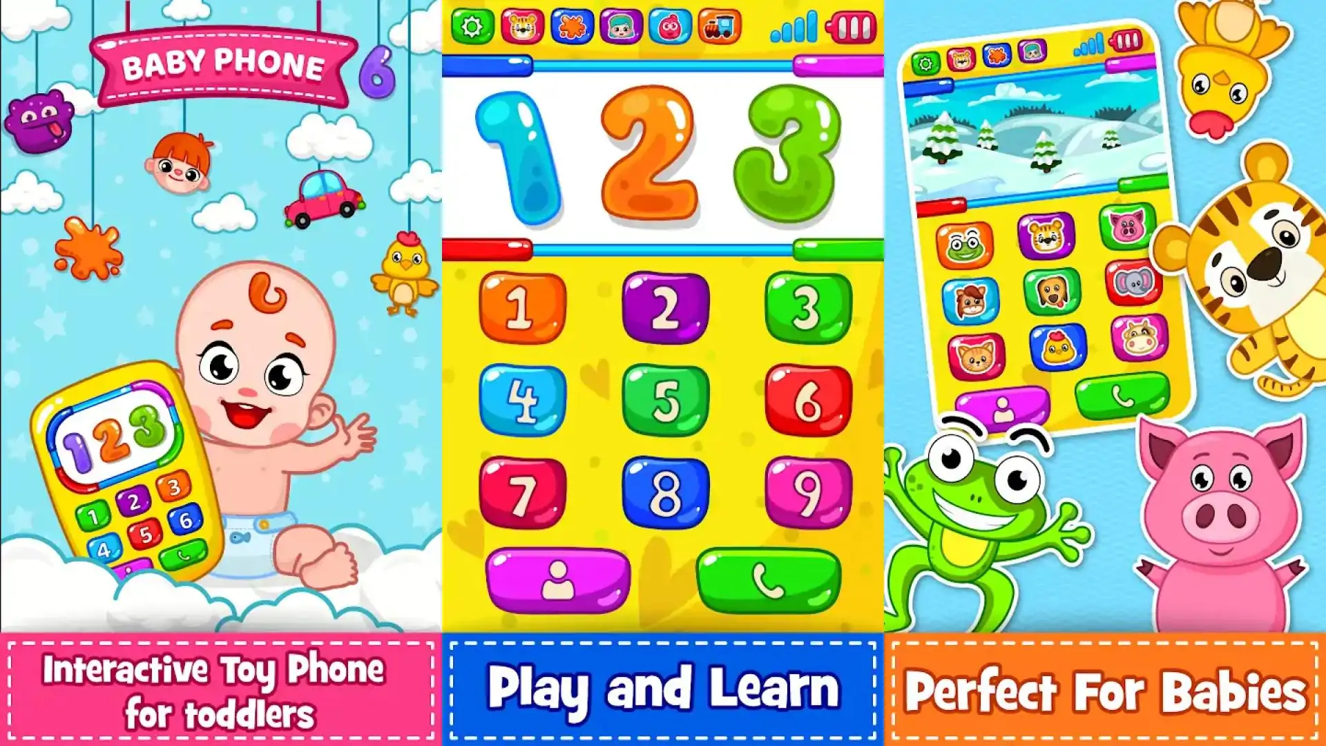 幼儿用婴儿电话-数字，动物与音乐