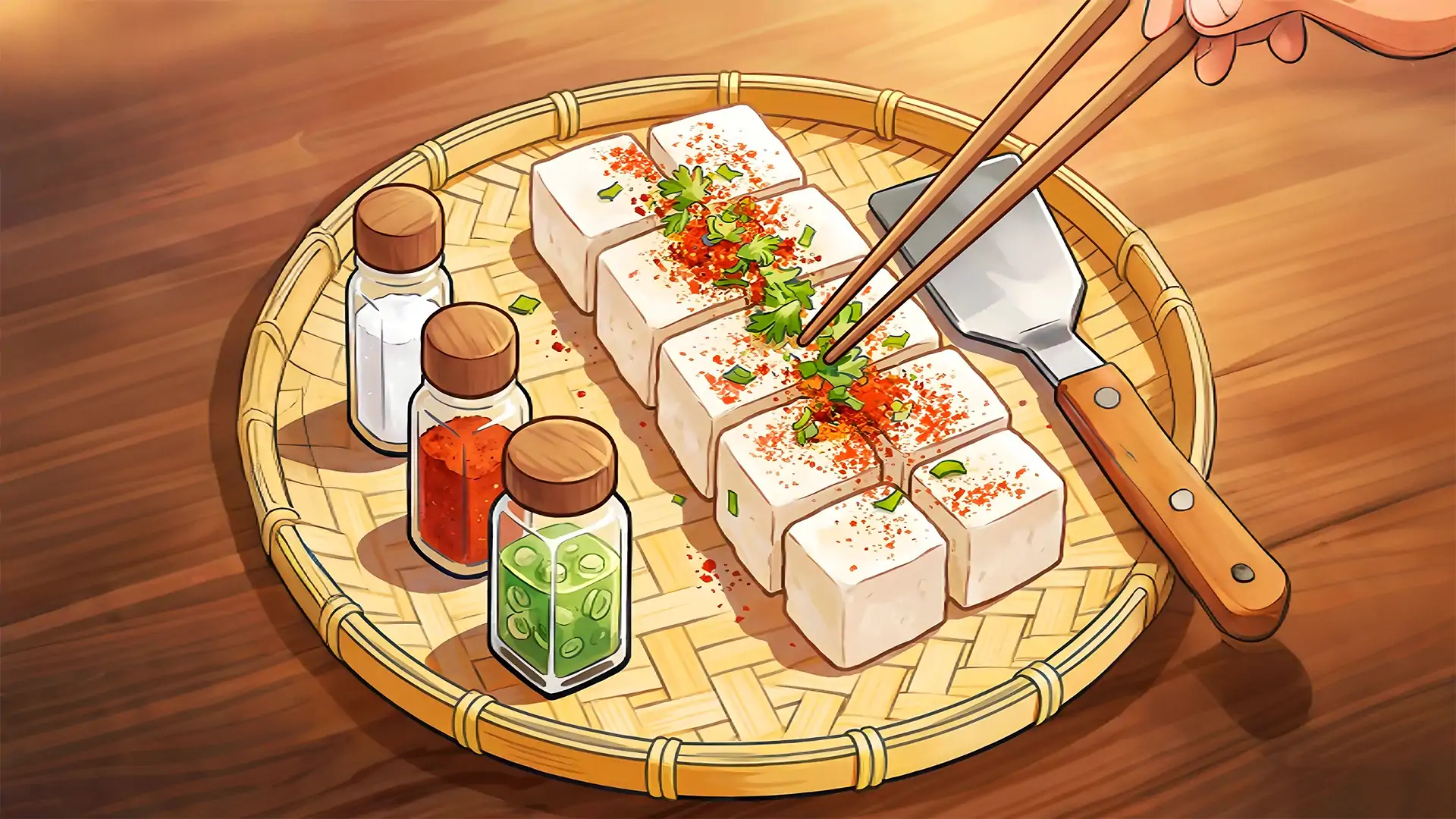 霉豆腐摆摊