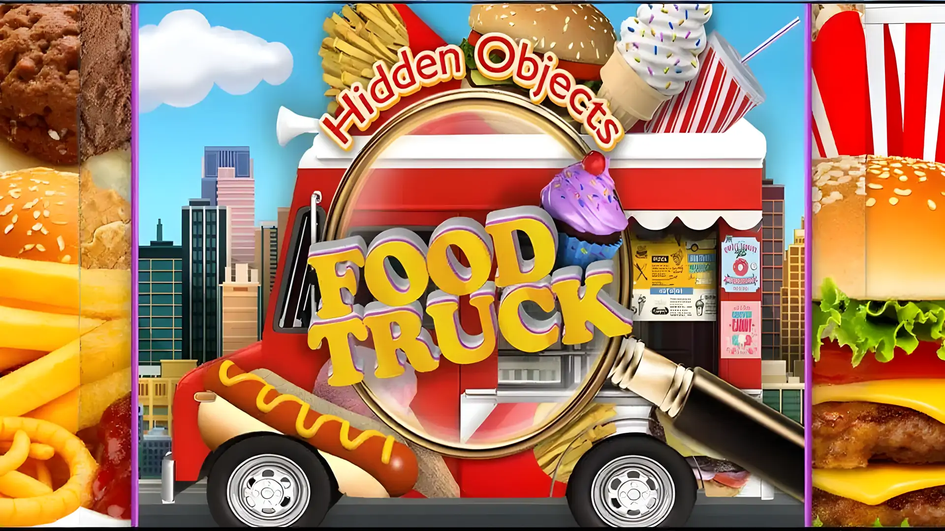 隐藏物体垃圾食品卡车-发现物体游戏