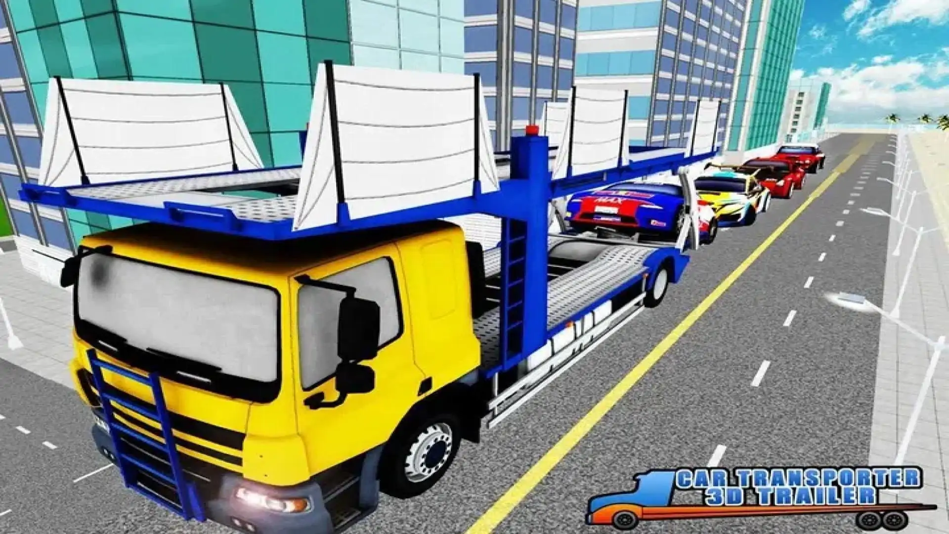 汽车转运拖车3D辛