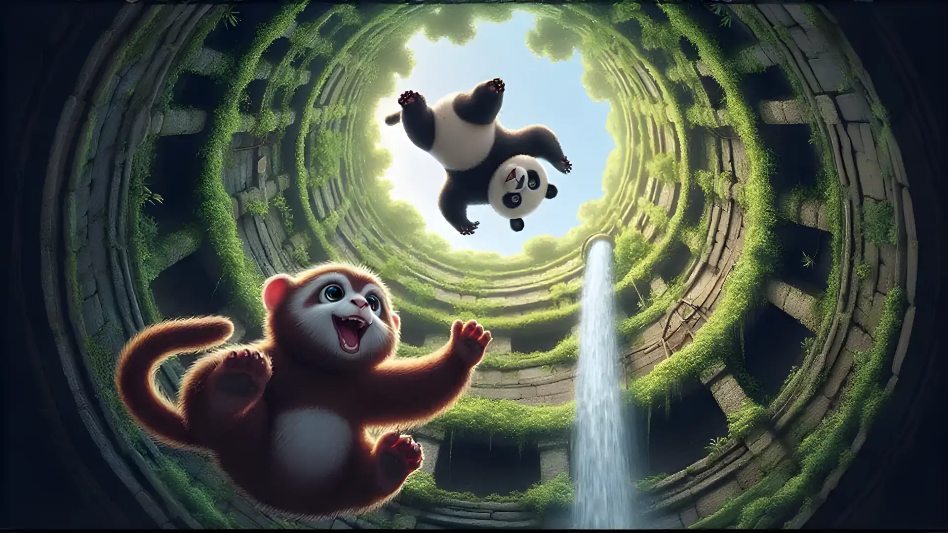 爬上去