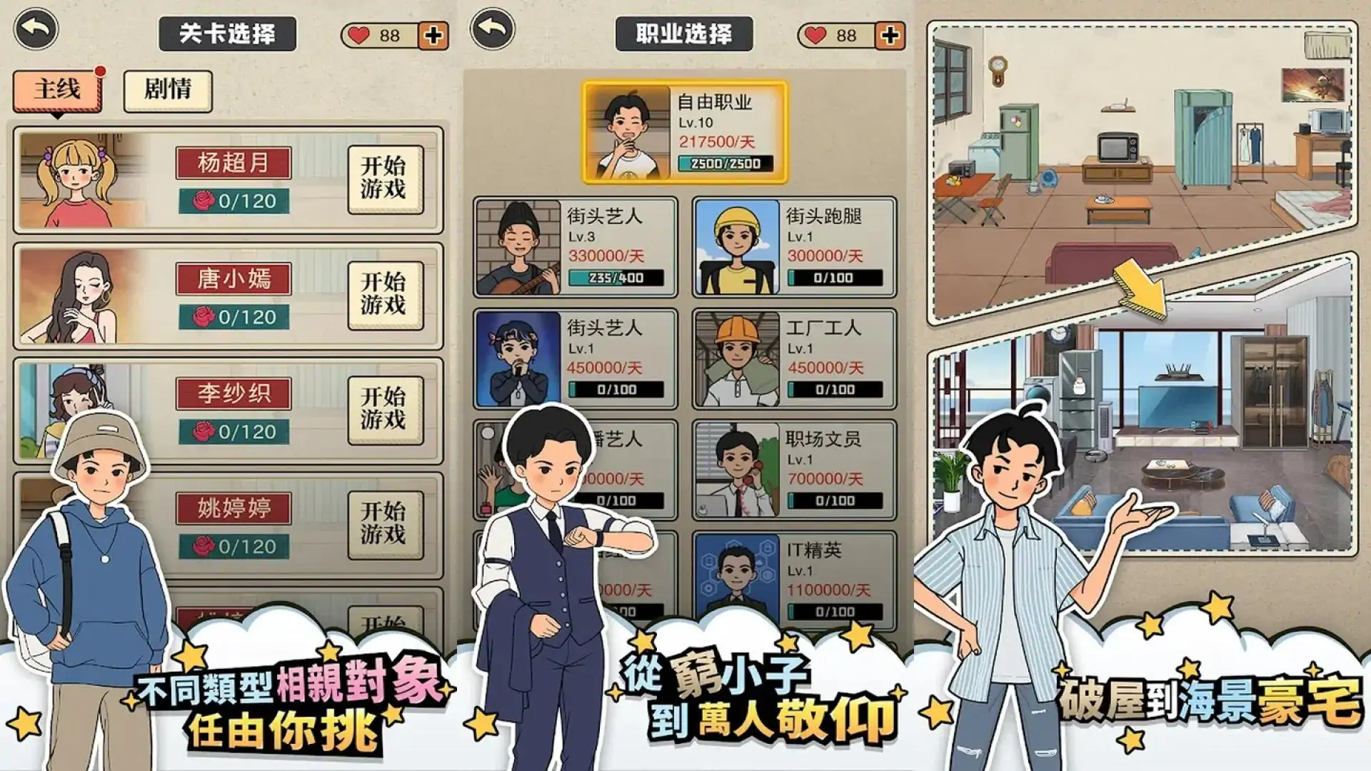 相亲那些事儿:恋爱养成社交模拟游戏
