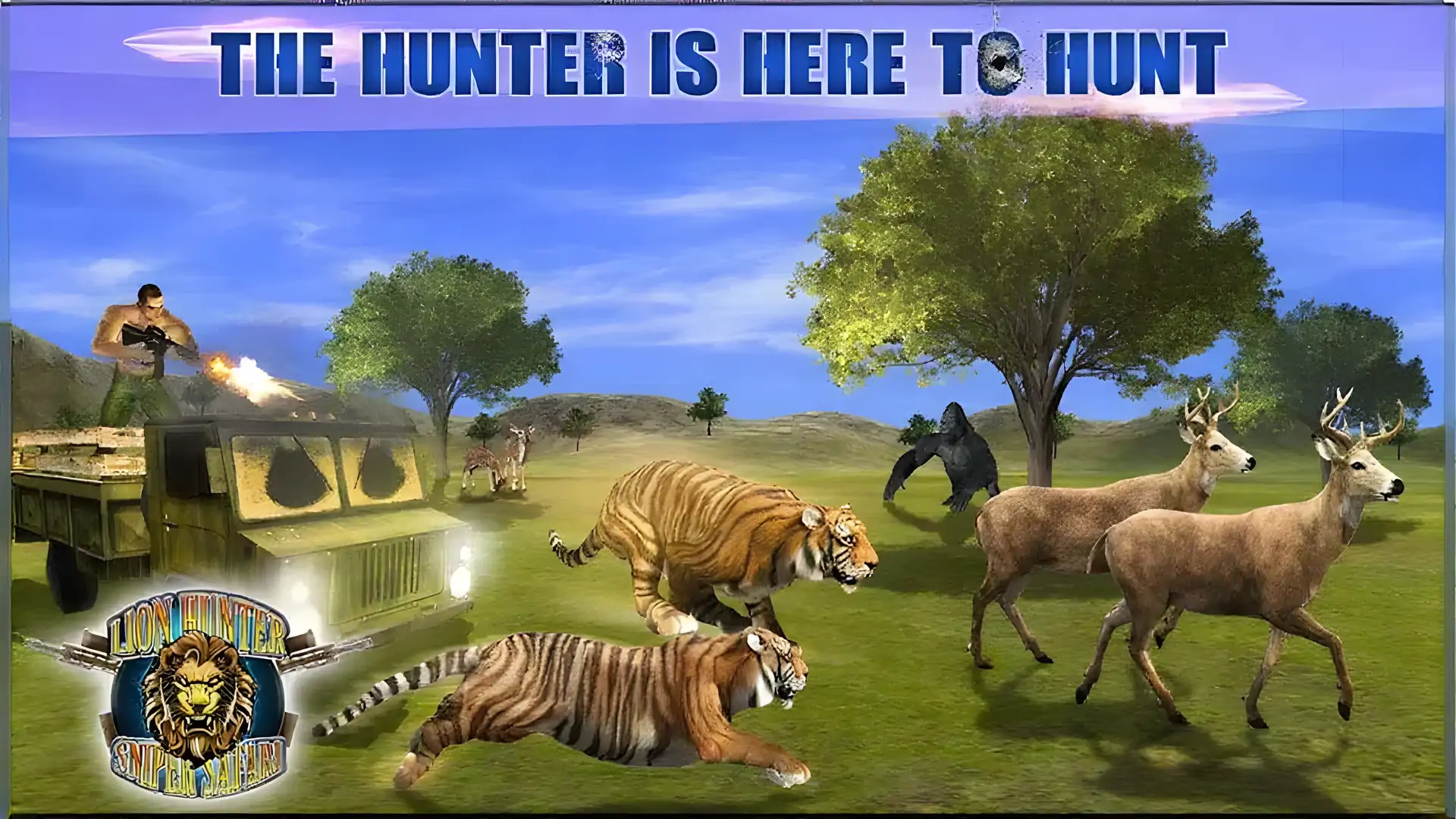 狮子猎人狙击手Safari-动物狩猎游戏