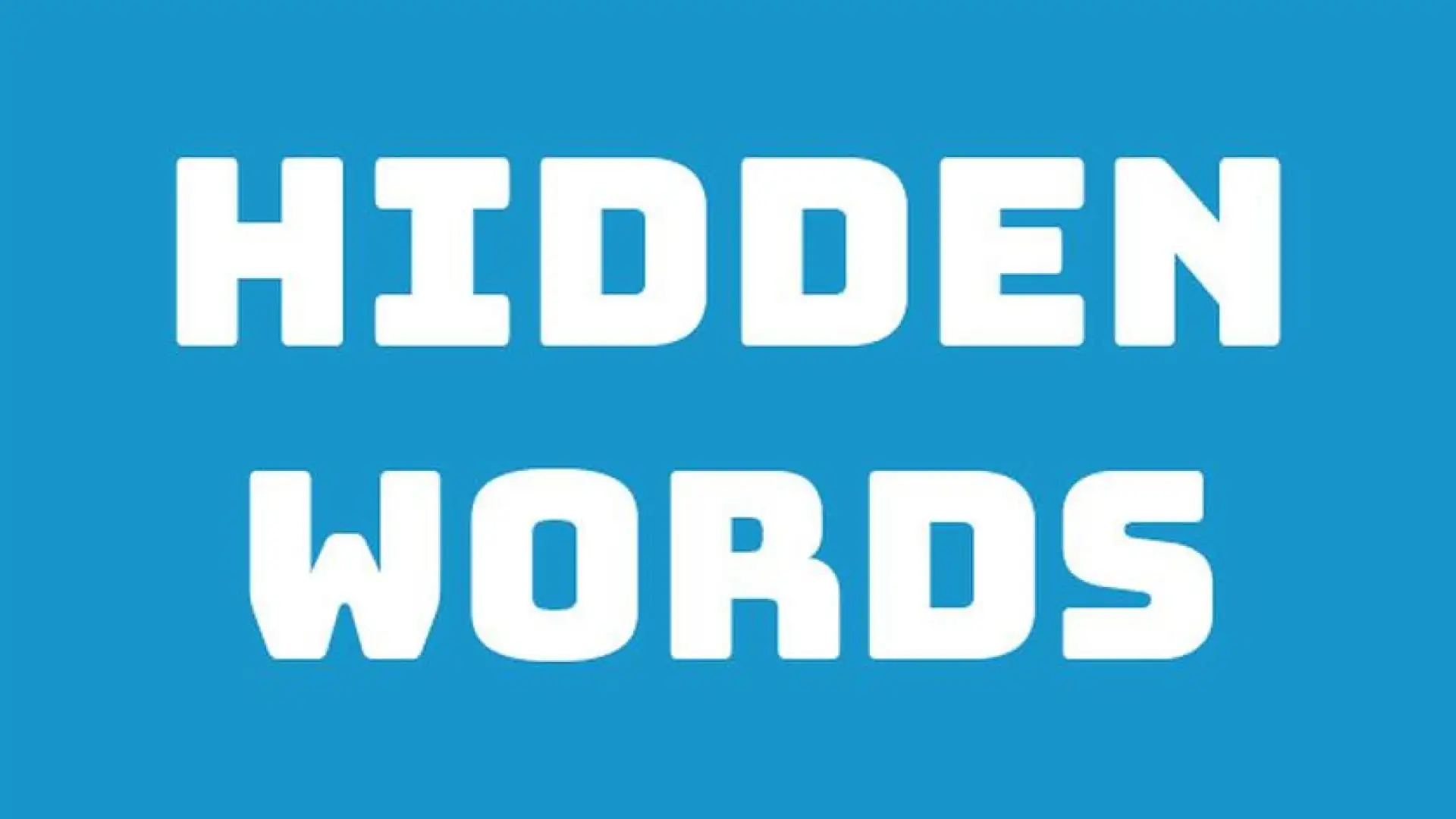 Hidden Words