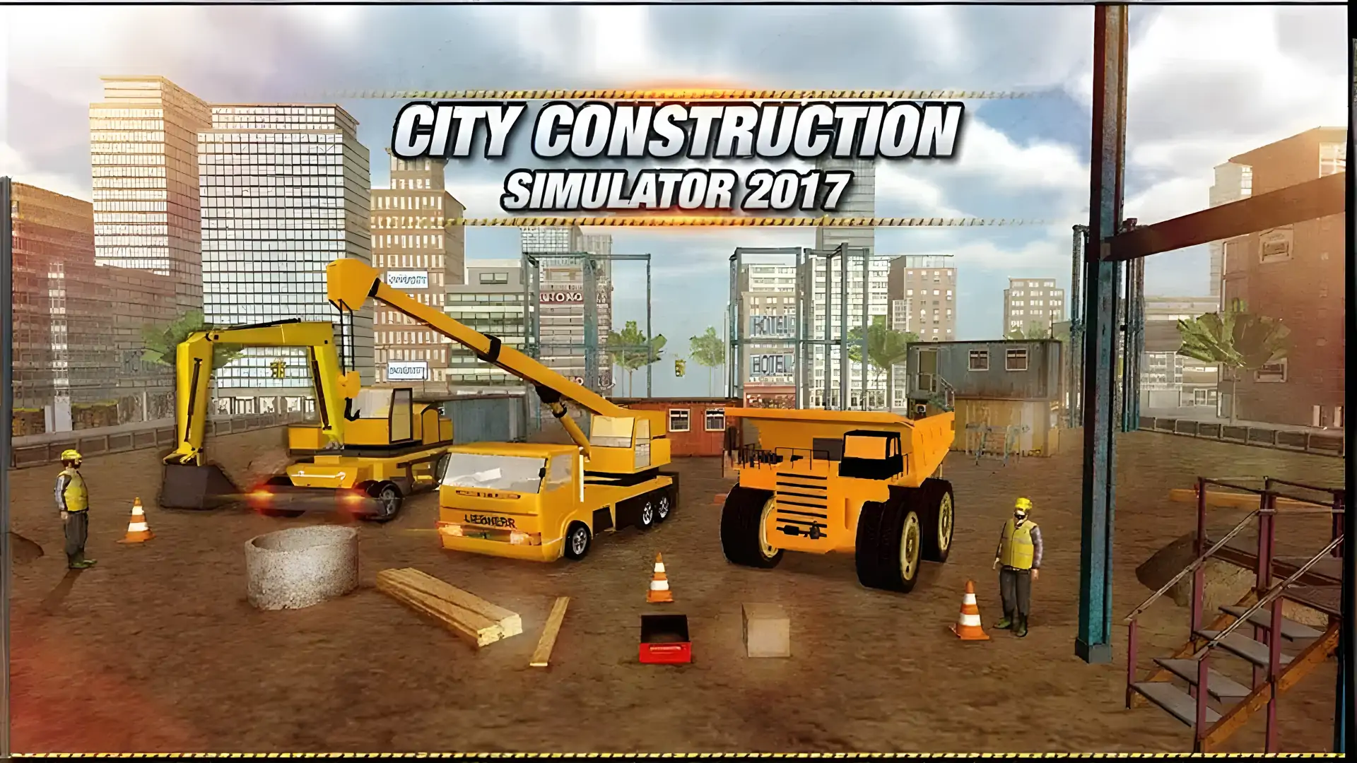 建筑起重机挖掘机-RoadBuilderSim17