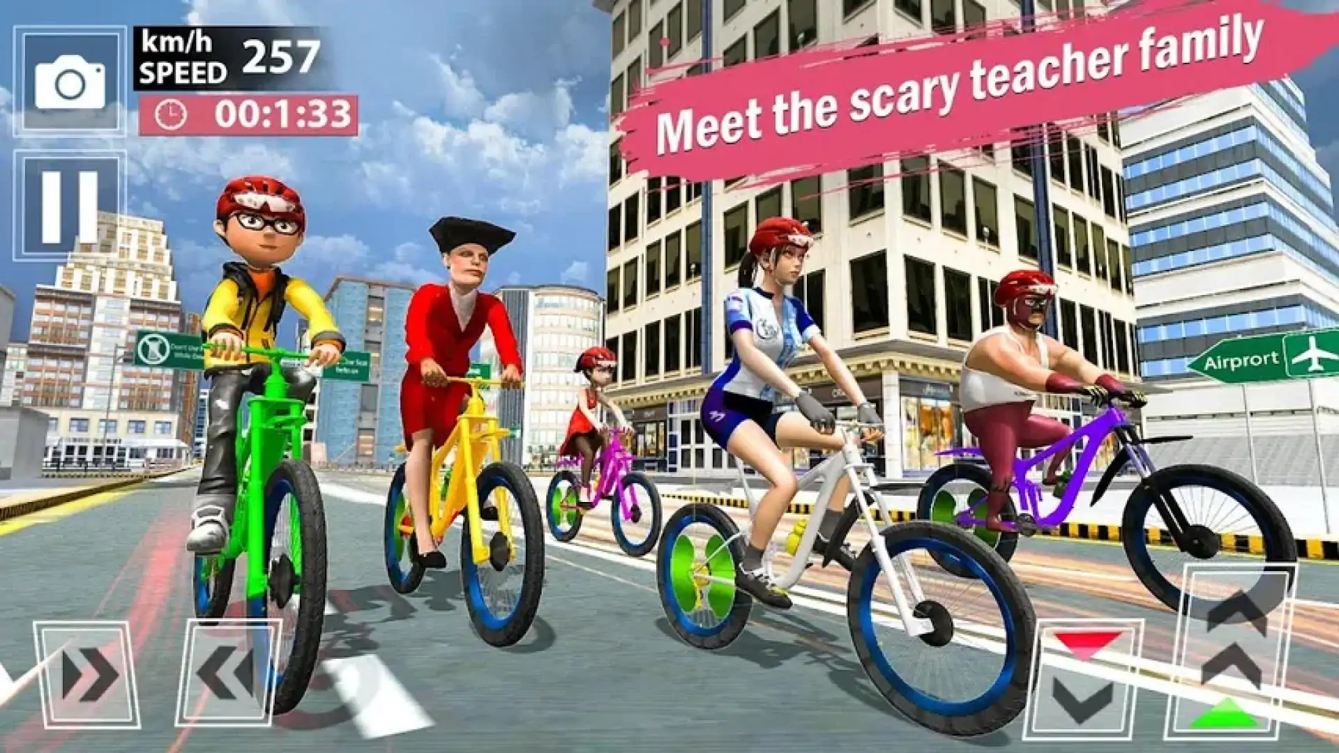 可怕的老师3D-BMX自行车赛车游戏