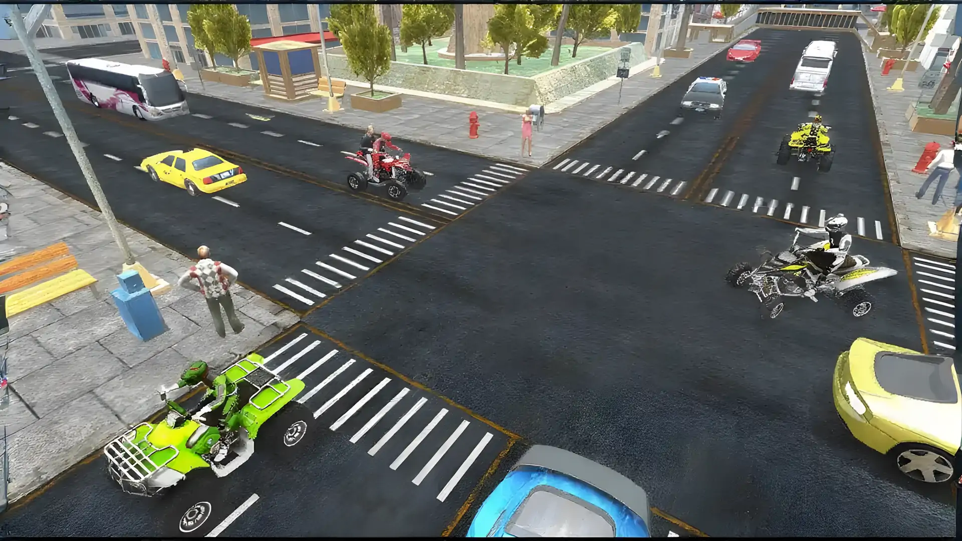 ATV四轮自行车出租车2019：自行车模拟器游戏