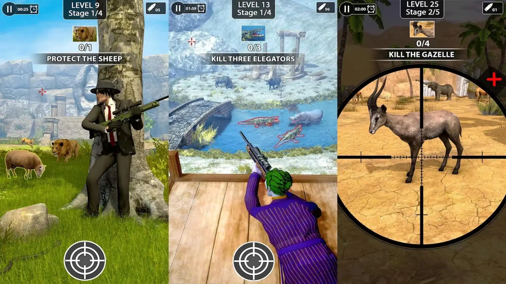 动物射击：丛林猎人