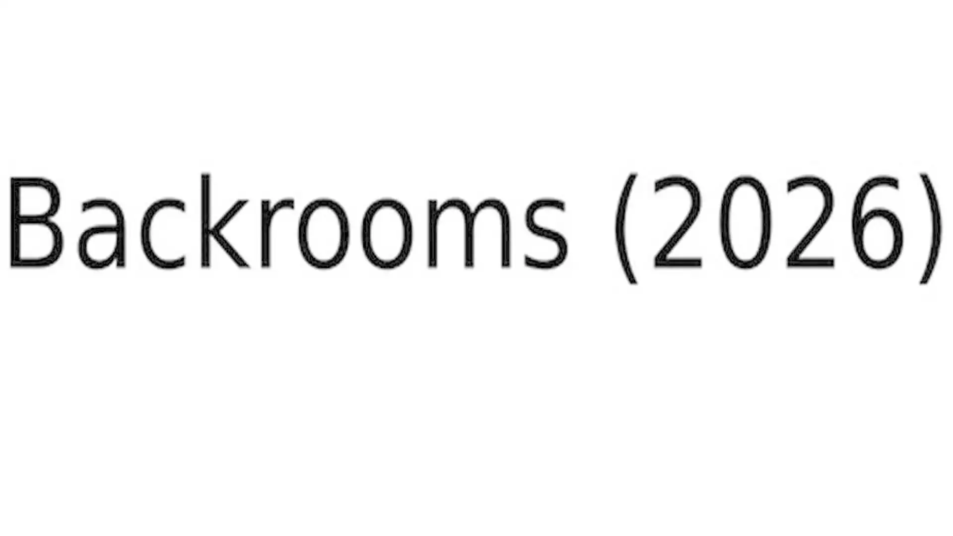 Backrooms (2026)
