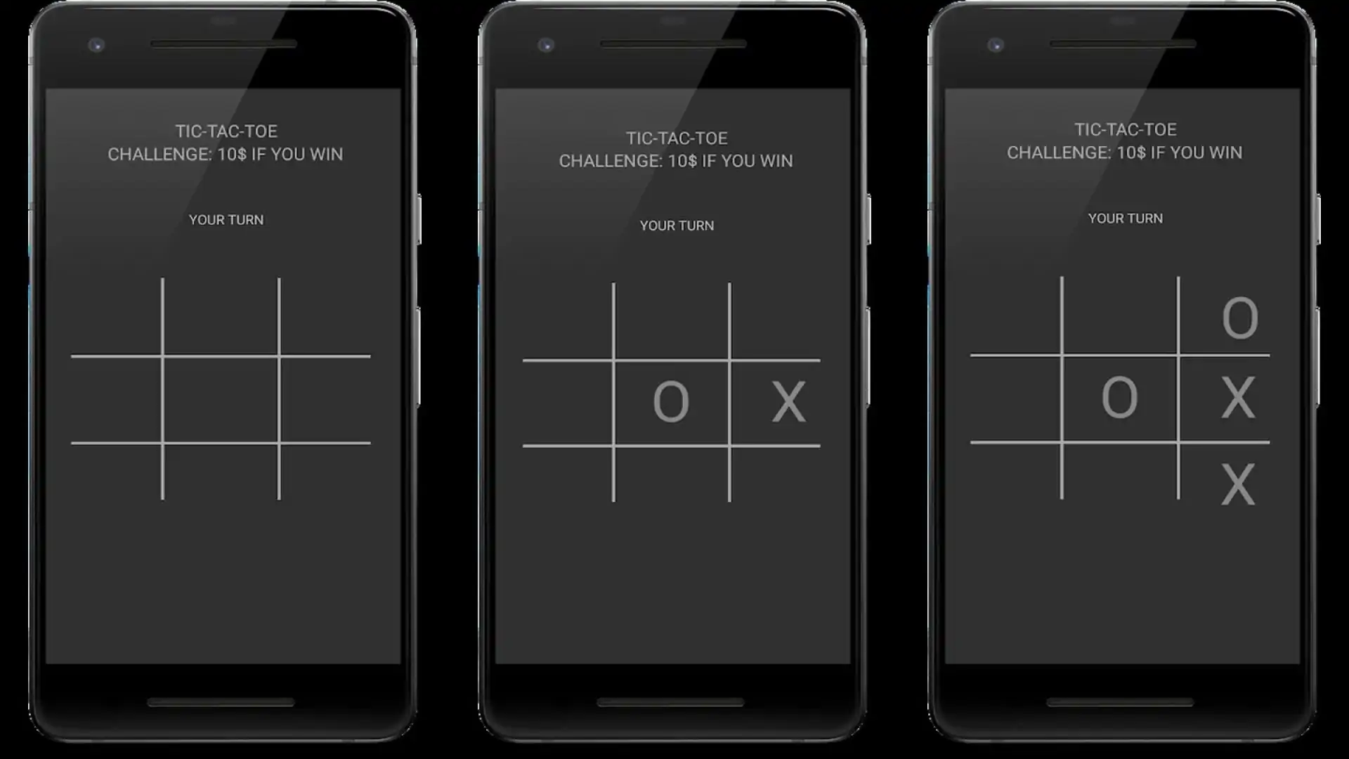 TicTacToe-如果你打败Android就能赚钱