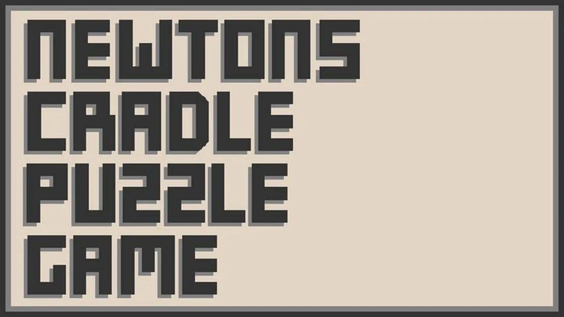 Newton's Cradle Puzzle Game