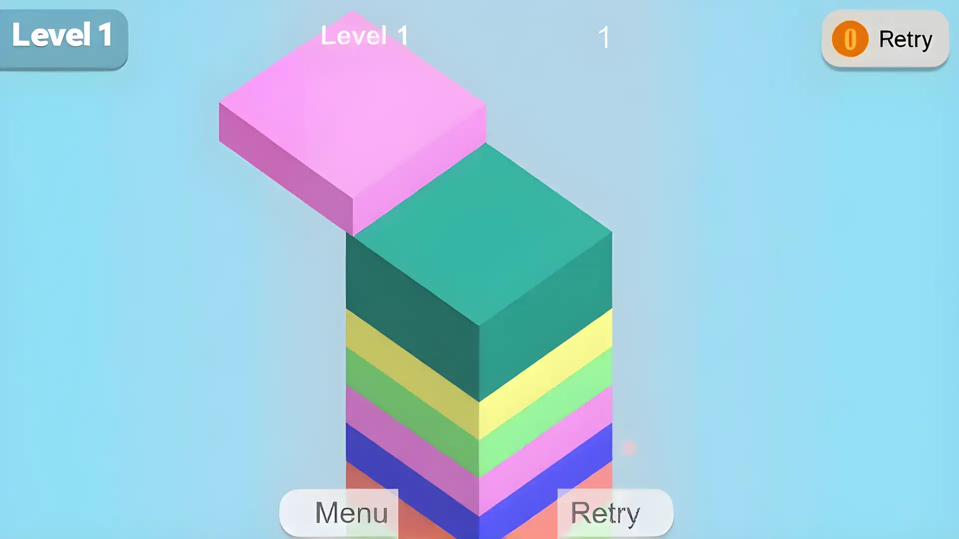 颜色堆栈:堆叠游戏3d