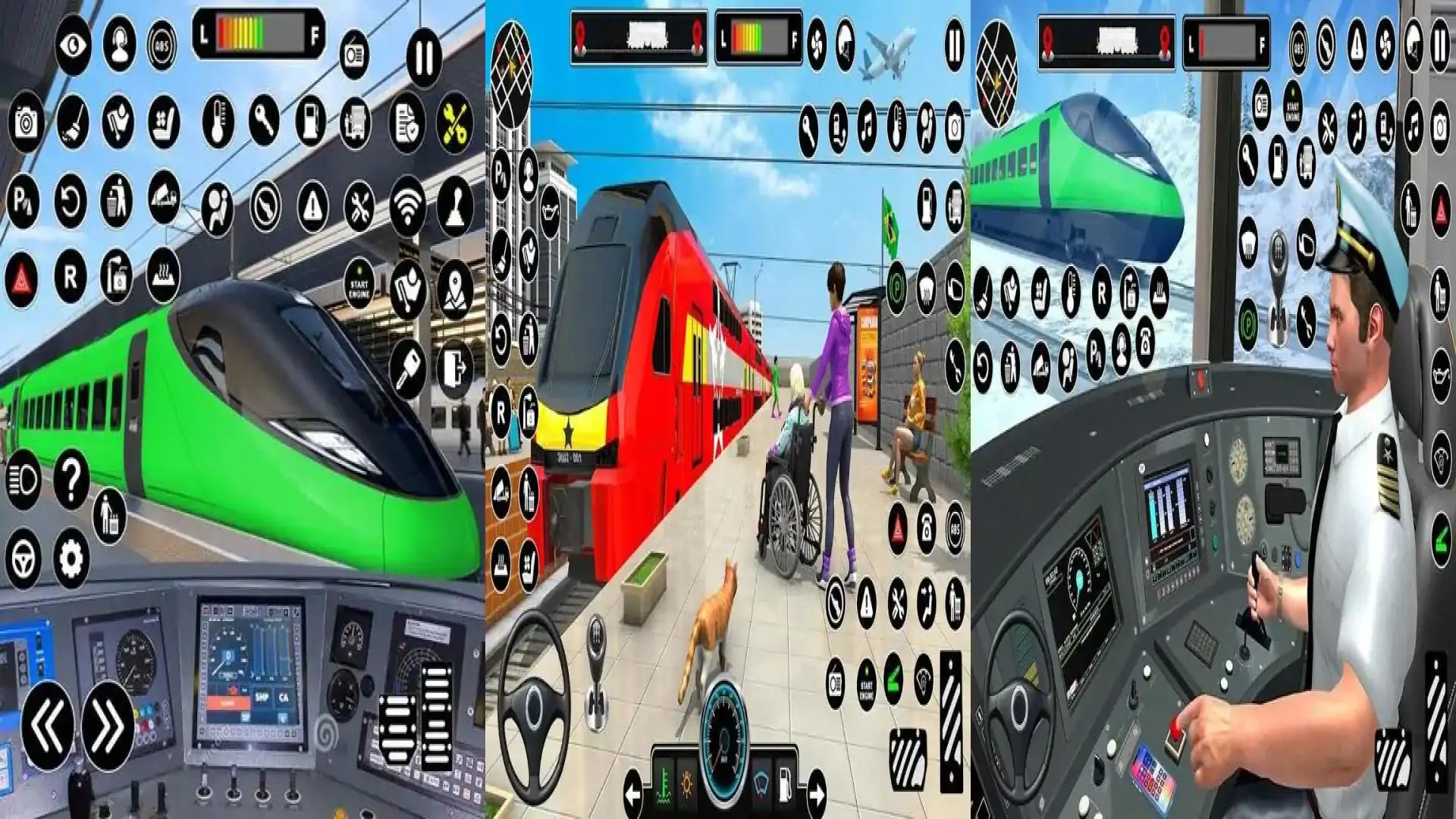 现代火车司机：火车3D