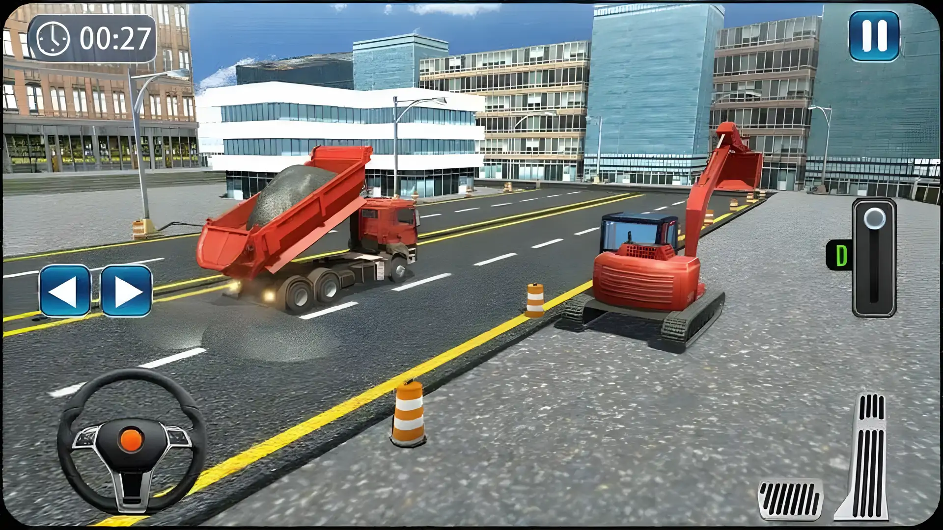 施工道路建设者-挖掘机模拟器3D