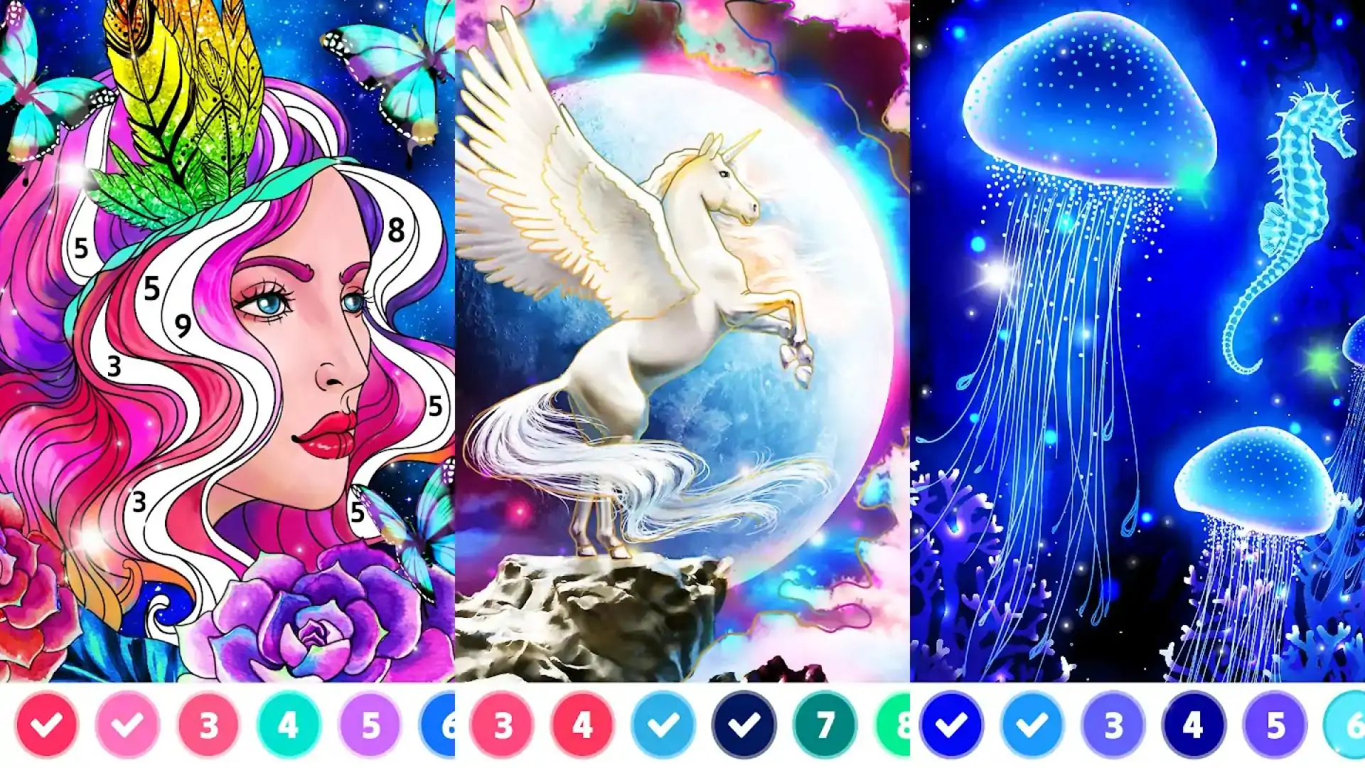 Color着色书-按编号颜色