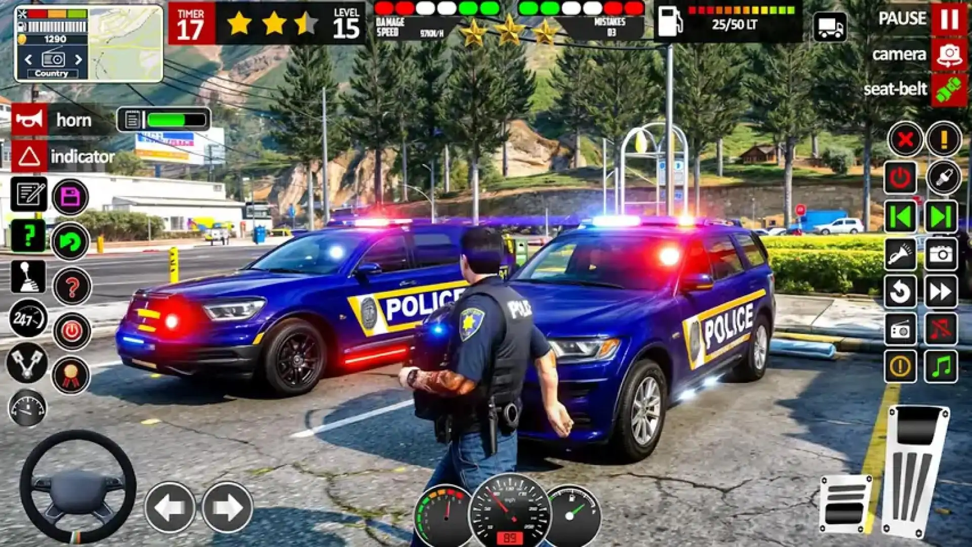 警车模拟器汽车游戏3d