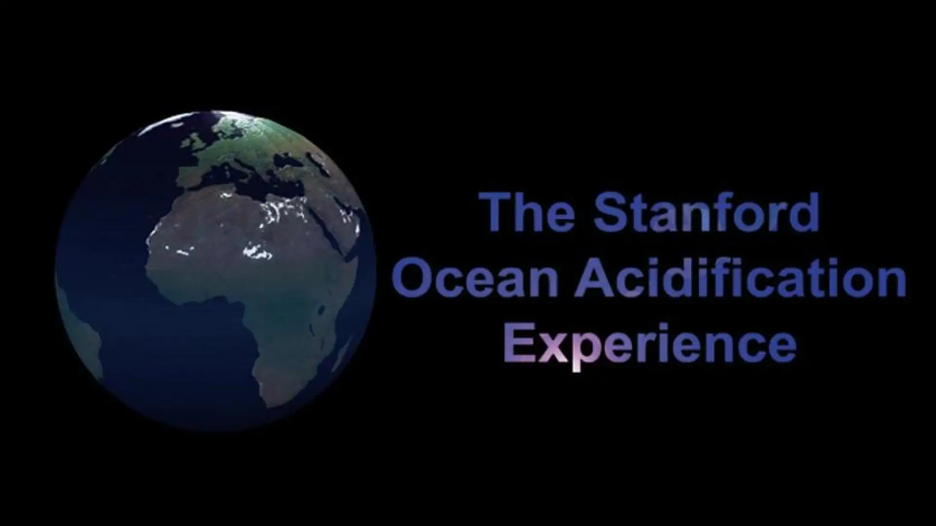 The Stanford Ocean Acidification Experience