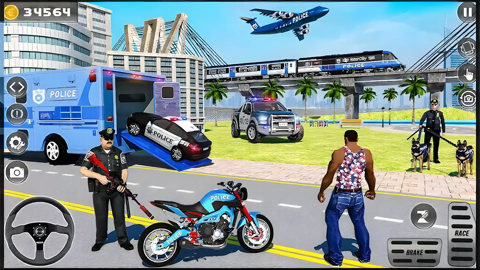 警车运输卡车辛