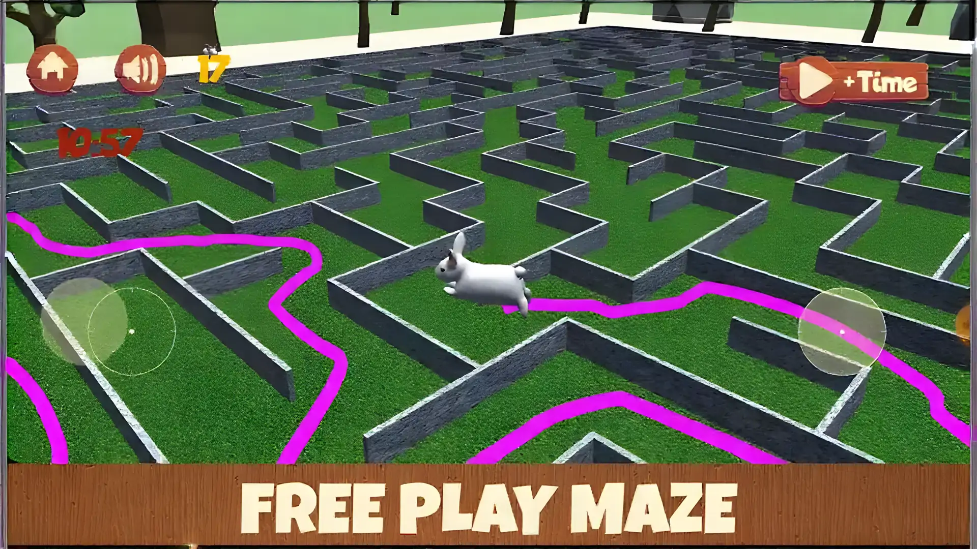 迷宫3D兔子赛道