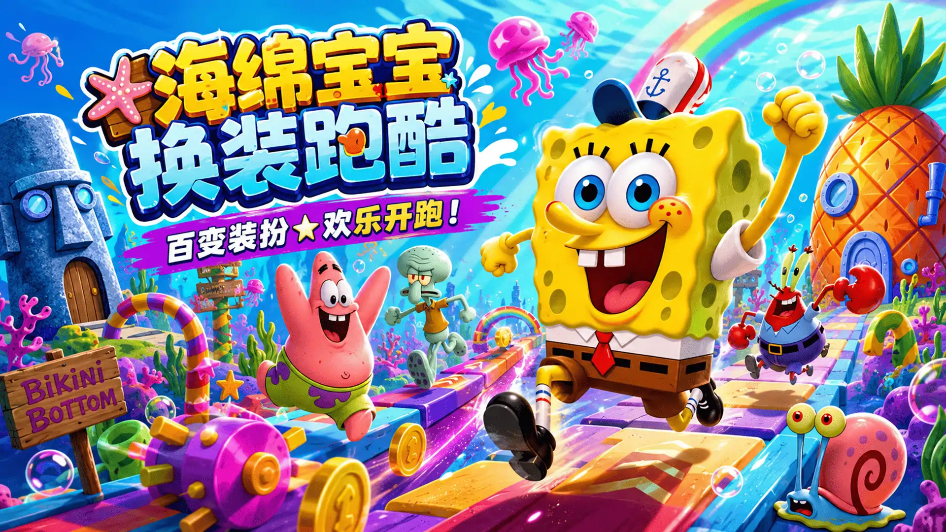 海绵宝宝换装跑酷