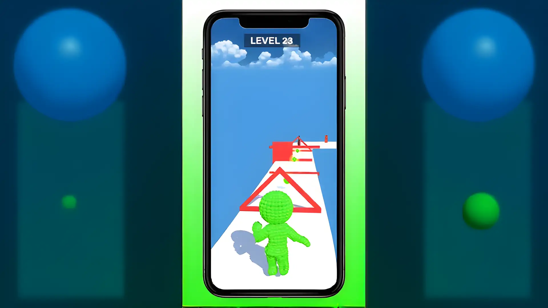 完美的像素泡泡跑者3D