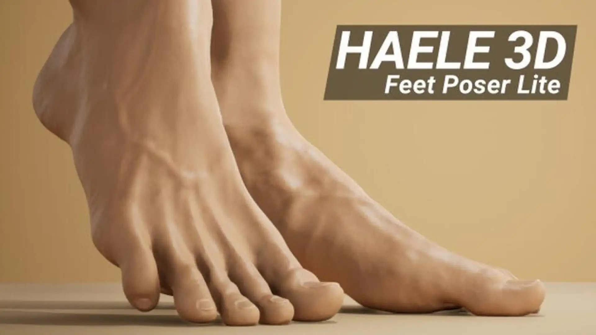 HAELE 3D - 足部姿势 Lite - 绘画参考