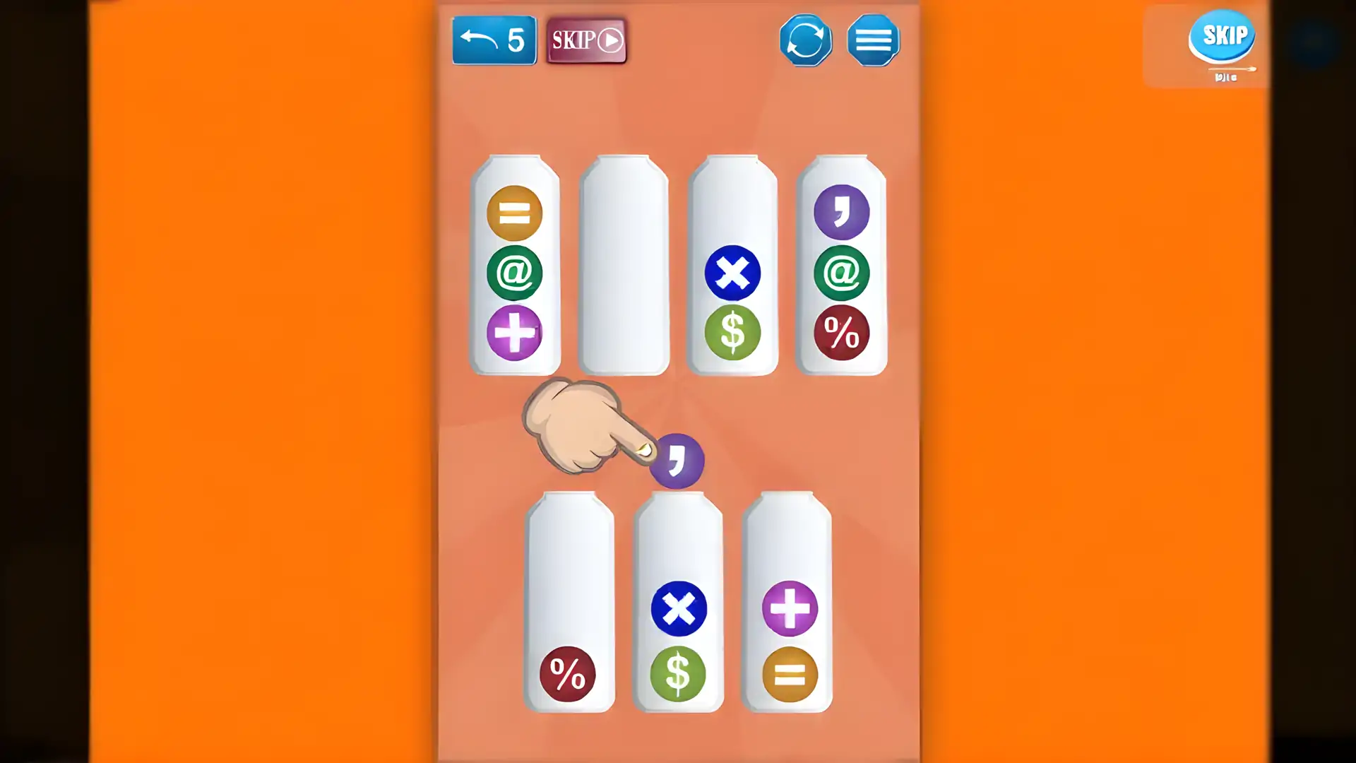Symbols Sorting