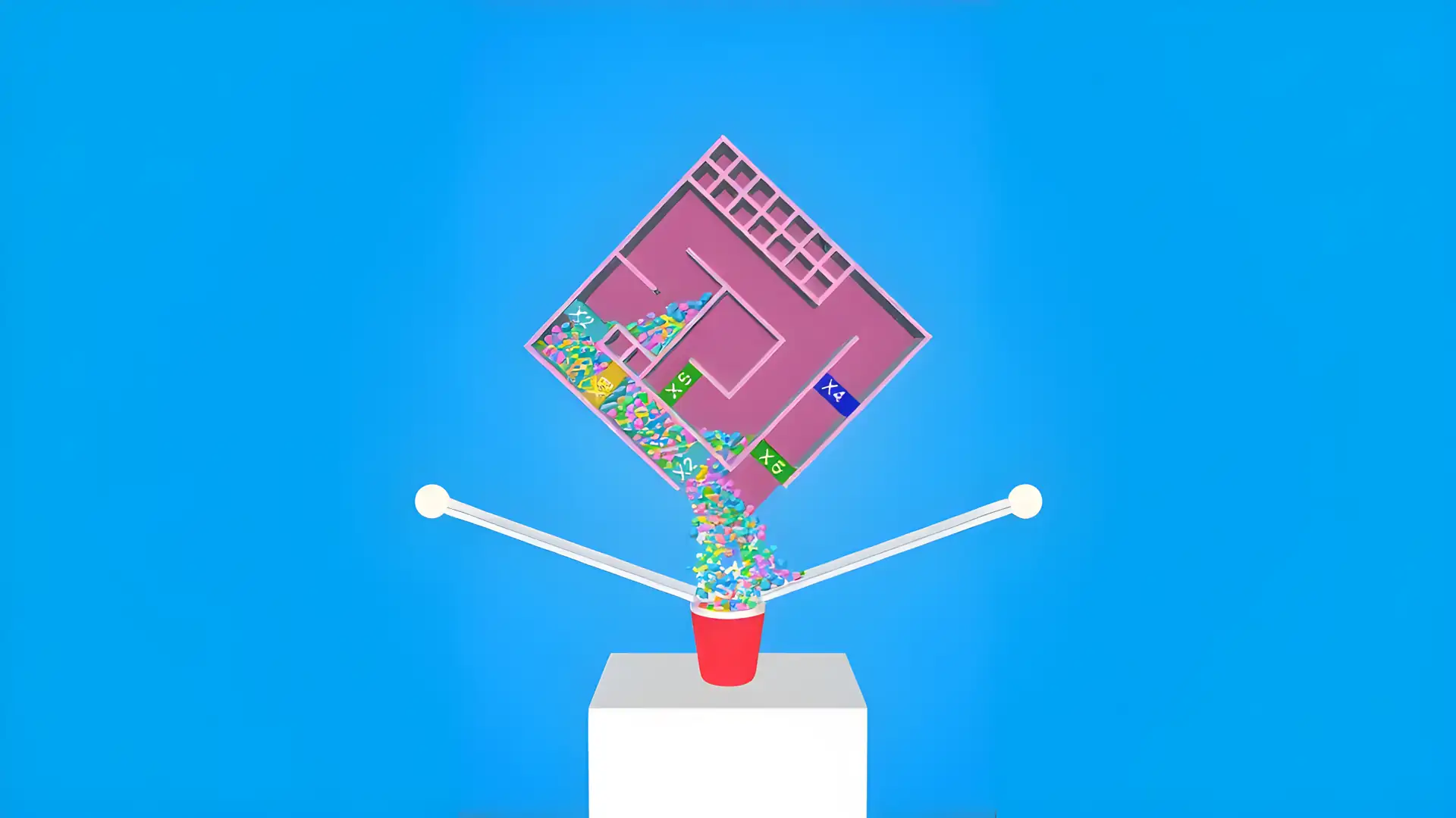 多迷宫旋转球3D