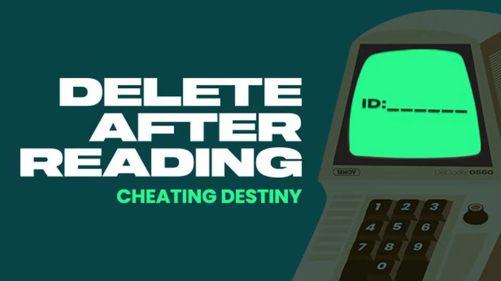 DELETE AFTER READING