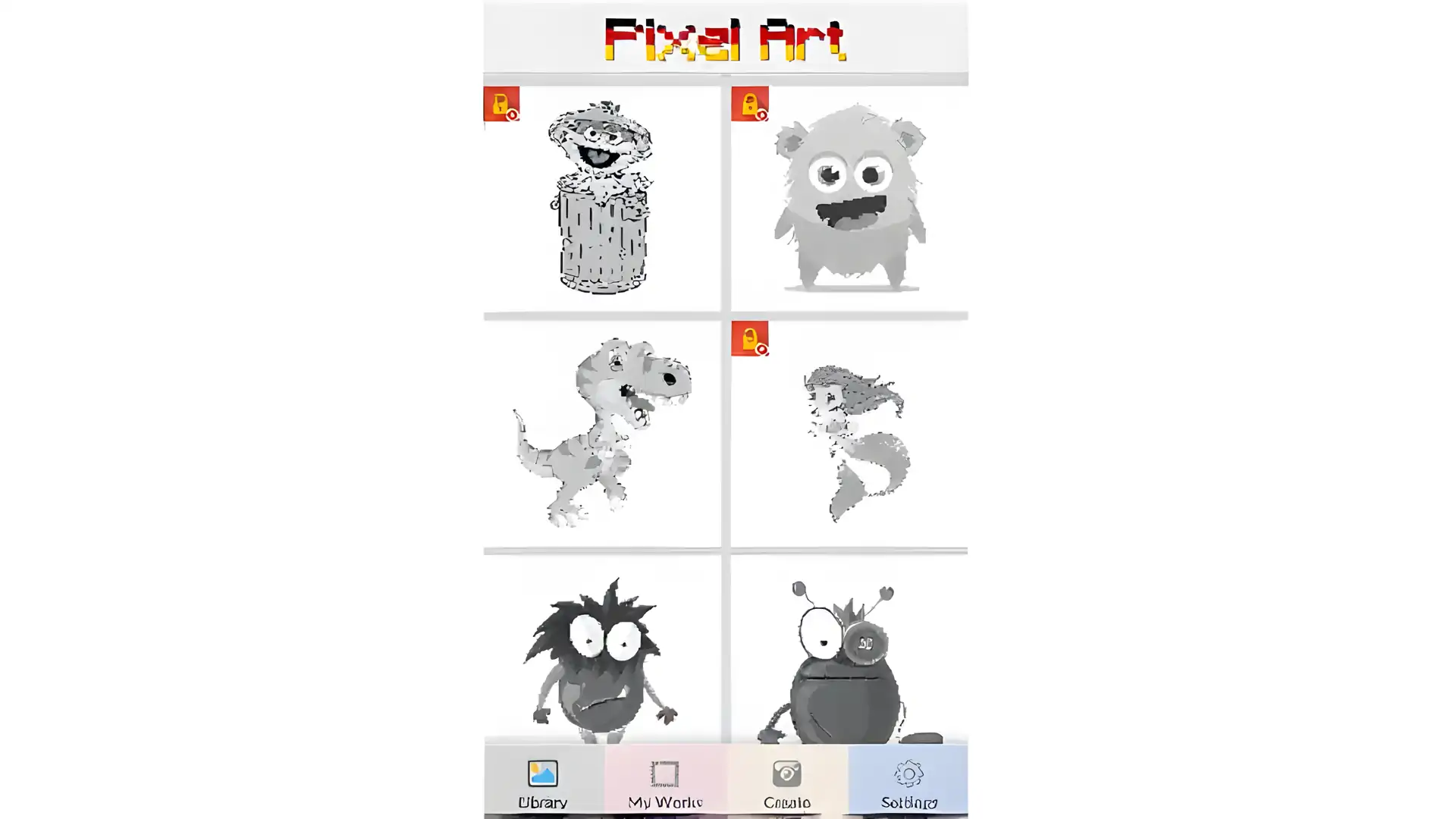 按数字给怪物上色-Pix