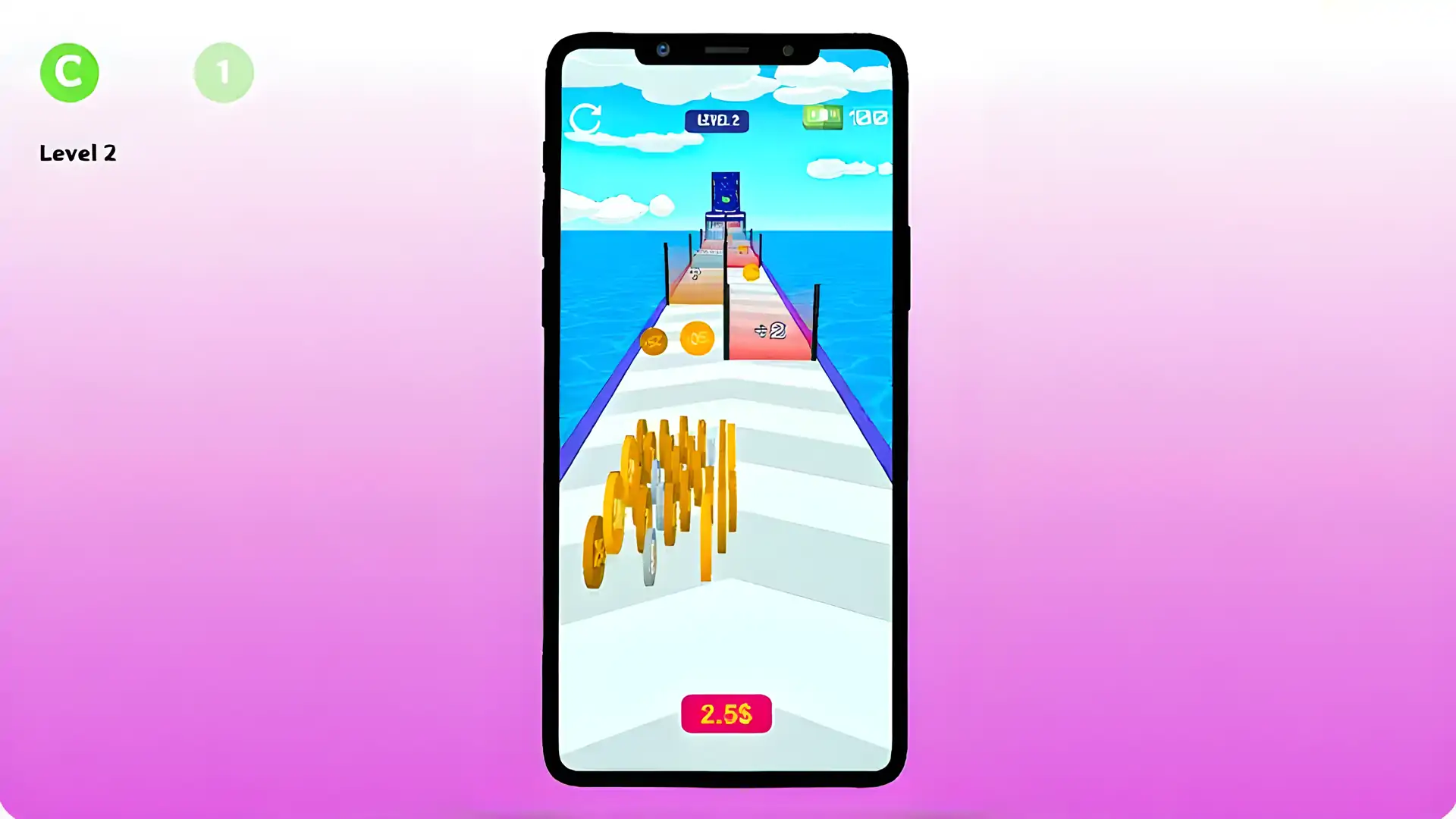 金钱竞赛！硬币运行计数3D