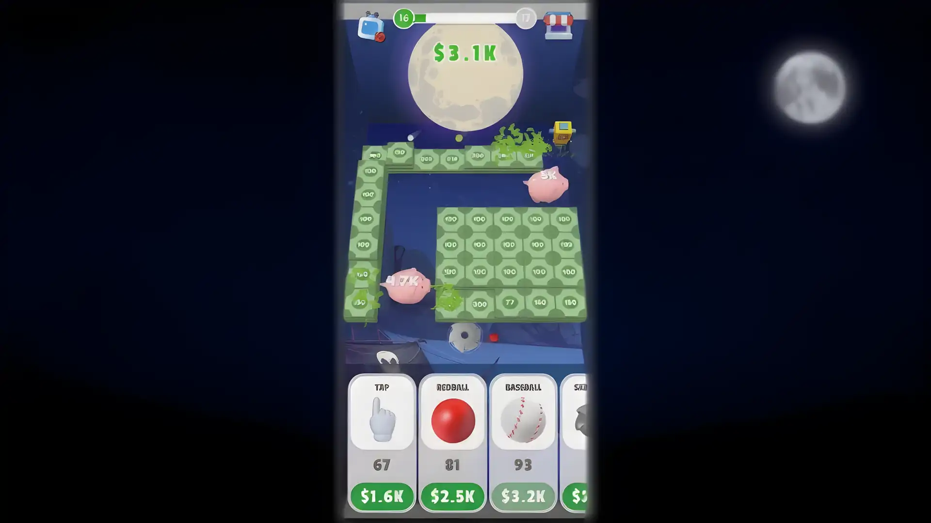 现金破坏闲置