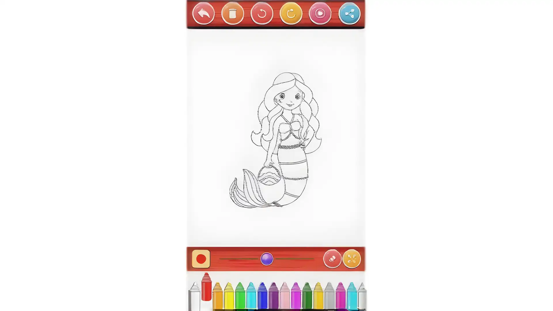 Coloring Little Mermaid