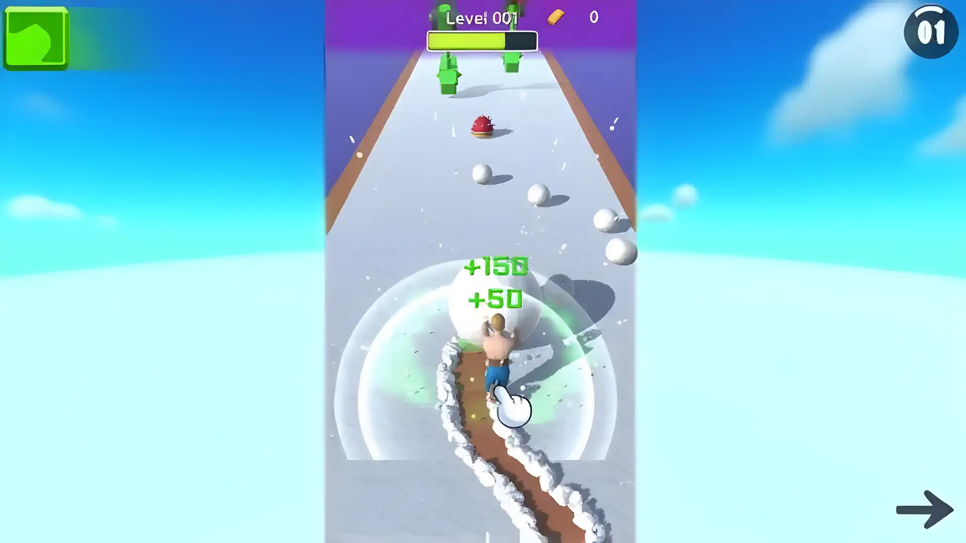 推雪球
