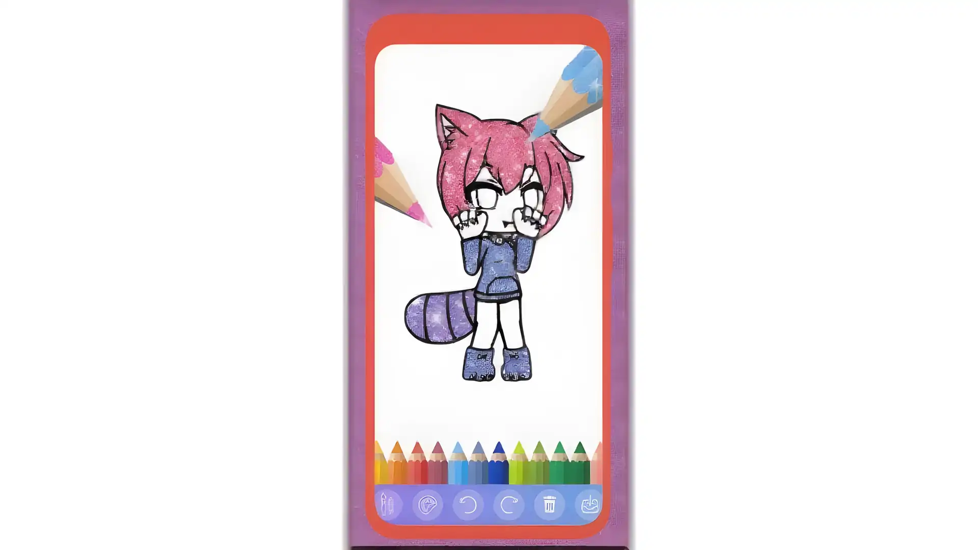 嘎查闪光绘图和着色