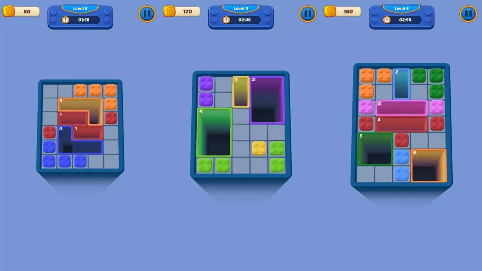 块下降：颜色匹配