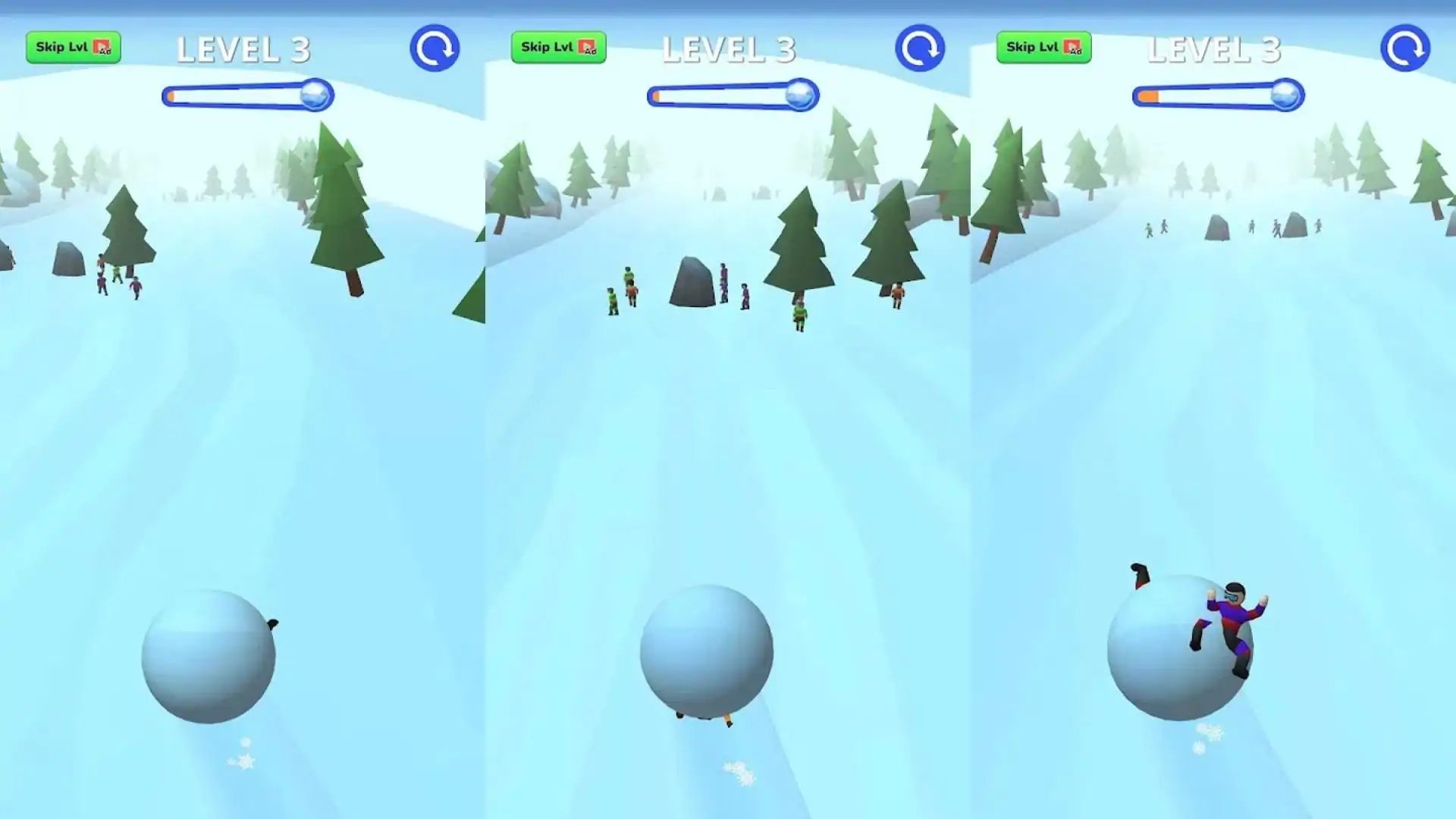 山地雪地冲刺