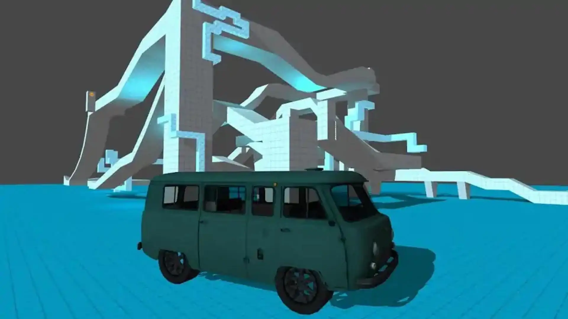4x4立方体山爬赛车